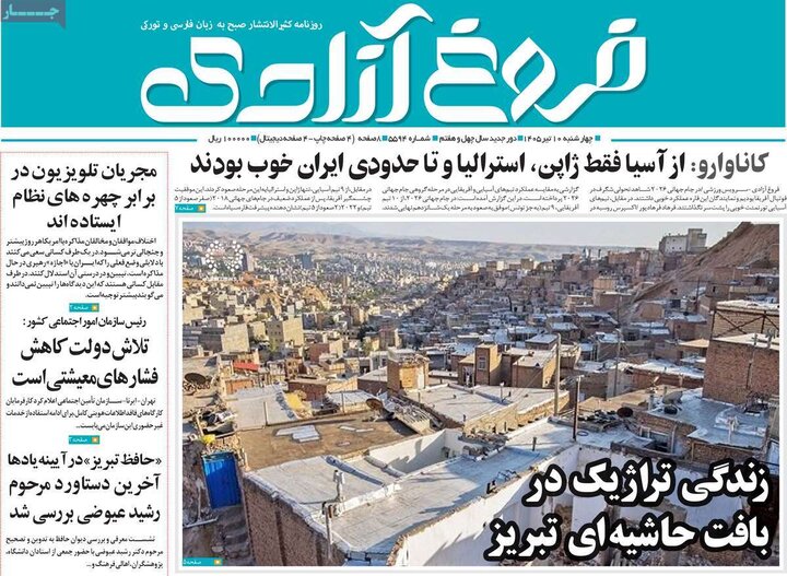 روزنامه های آذربایجان‌شرقی