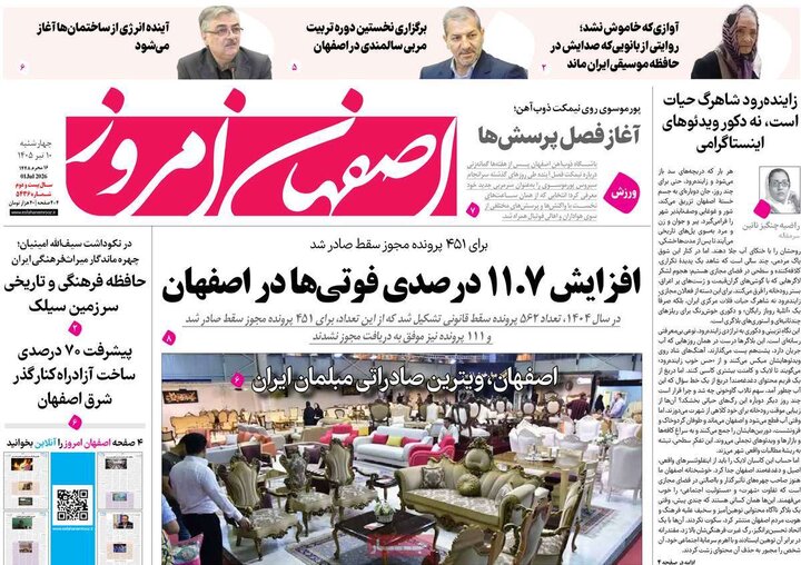 روزنامه‌های اصفهان