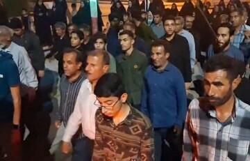 راهپیمایی شبانه مردم انقلابی آبدان