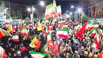حضور حماسی مردم کاشمر در تجمع خیابانی