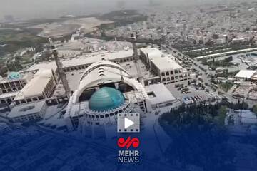 اولین تصاویر هوایی از پایش مصلی امام خمینی برای مراسم وداع با قائد امت