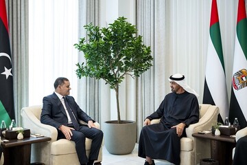 گفتگوی رئیس امارات با نخست وزیر لیبی درباره تحولات منطقه
