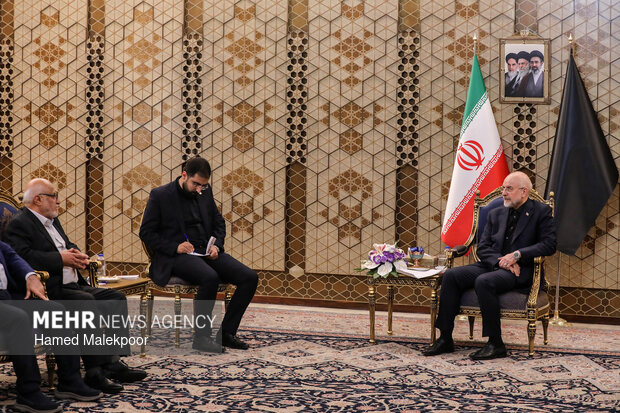 دیدار عضو ارشد جنبش امل لبنان با قالیباف