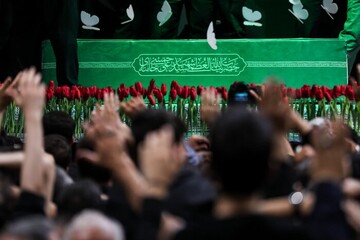 داغ بی‌تسلی در تشییع خامنه‌ای شهید