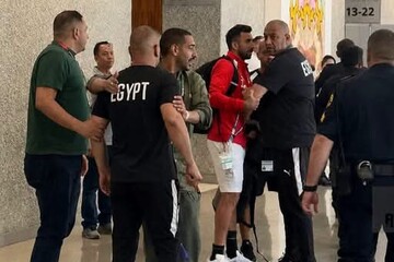 درگیری مصری‌ها با نیروهای امنیتی آمریکا پیش از بازی با استرالیا