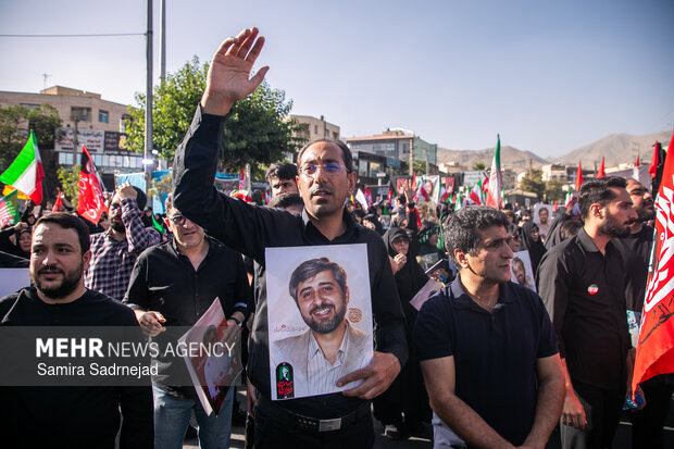 تشییع پیکر شهید «مصباح الهدی باقری»