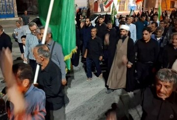 راهپیمایی شبانه مردم انقلابی آبدان