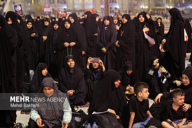 Farewell ceremony for martyred Leader Khamenei at Mosalla
