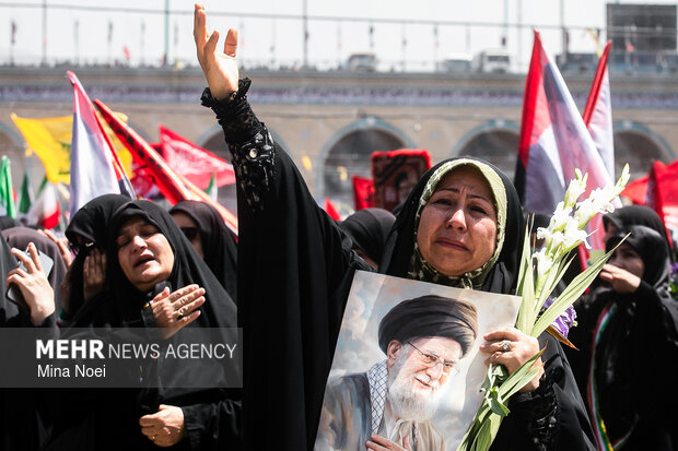 مراسم وداع با رهبر شهید انقلاب