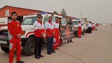 اعزام بیش از ۴٠٠ امدادگر هلال احمر کرمان برای تشییع و تدفین«قائد شهید»