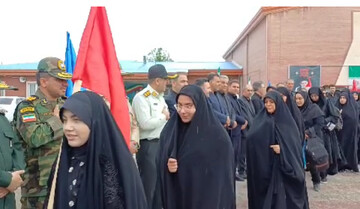 تصاویری از بدرقه زائران تشییع رهبر شهید انقلاب از سلماس