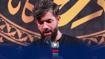 نوحه‌خوانی حسین ستوده در مراسم وداع مردم عزادار با «آقای شهید»