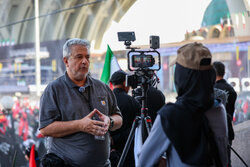 Last farewell with martyred Leader Ayat. Khamenei