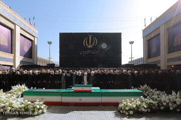 Funeral prayer held for Iran's martyred Leader