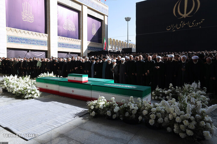 Funeral prayer held for Iran's martyred Leader