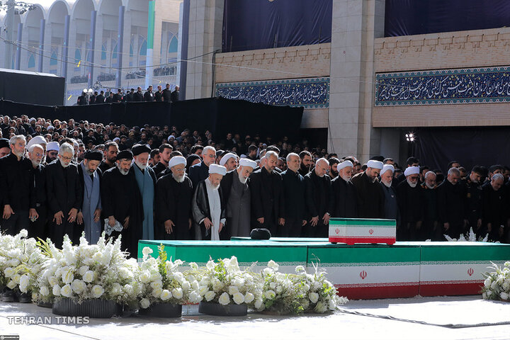 Funeral prayer held for Iran's martyred Leader