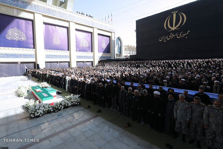 Funeral prayer held for Iran's martyred Leader