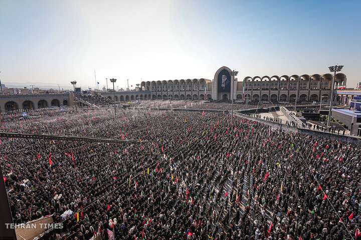 Funeral prayer held for Iran's martyred Leader