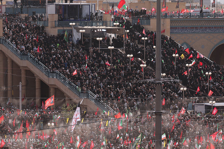 Funeral prayer held for Iran's martyred Leader
