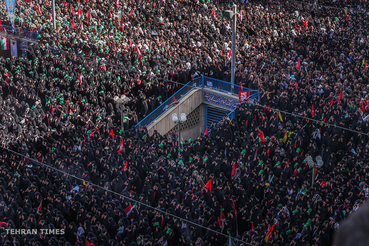 Funeral prayer held for Iran's martyred Leader