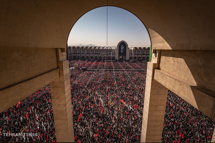 Funeral prayer held for Iran's martyred Leader