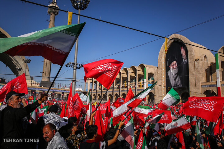 Funeral prayer held for Iran's martyred Leader