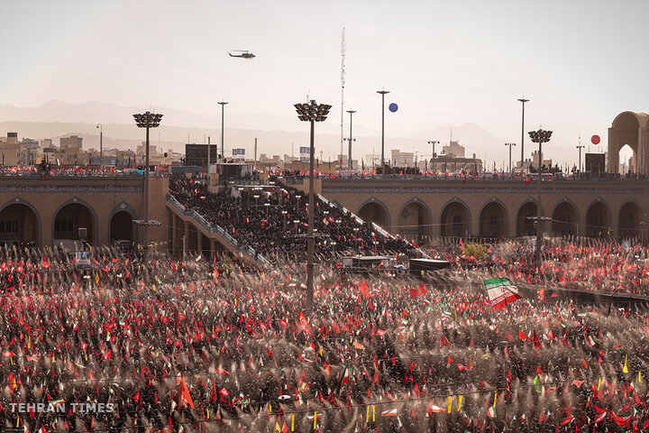 Funeral prayer held for Iran's martyred Leader