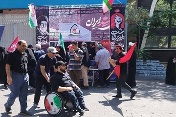 میزبانی قهرمان پارالمپیک از عزاداران رهبر شهید انقلاب