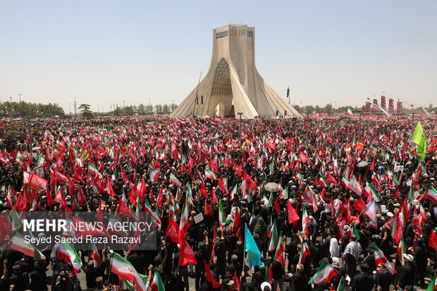 مراسم تشییع پیکر مطهر رهبر شهید انقلاب در تهران