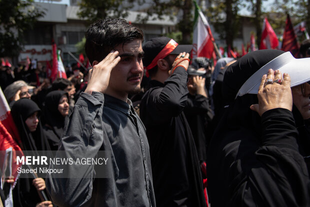 مراسم تشییع پیکر مطهر رهبر شهید انقلاب در تهران - ۱۳