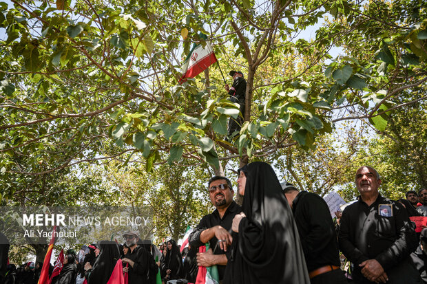 مراسم تشییع پیکر مطهر رهبر شهید انقلاب در تهران - ۱۴