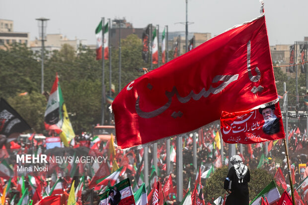 مراسم تشییع پیکر مطهر رهبر شهید انقلاب در تهران - ۲