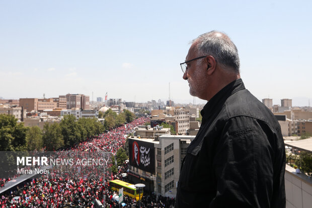 مراسم تشییع پیکر مطهر رهبر شهید انقلاب در تهران - ۲