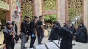 در مسیر آخرین سلام؛ اهالی هنر و رسانه بیرجند در سفر وداع با رهبر شهید