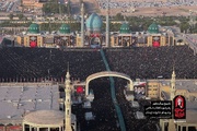 لقطات جویة من الحضور المهیب في التشییع التاریخي للامام الشهید في مدینة قم+ صور