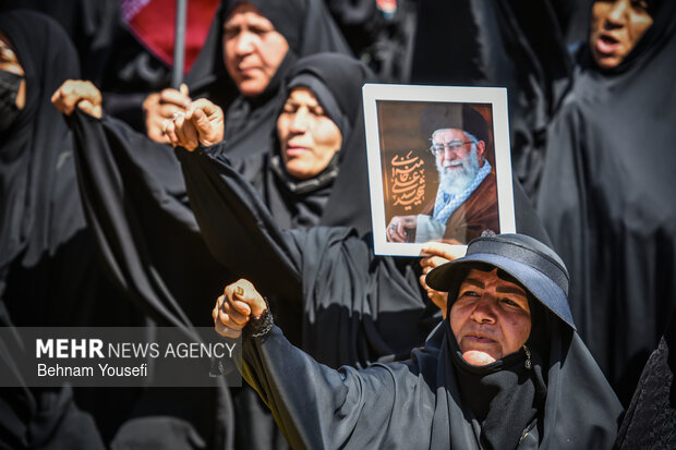 آیین «وداع با قائد شهید امت» در اراک