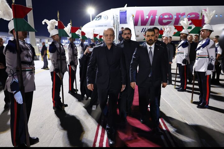 President Pezeshkian arrives in Iraq's Najaf