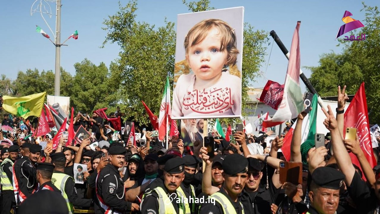 حضور پسر ارشد رهبر شهید ایران در حرم امام حسین(ع)+ فیلم