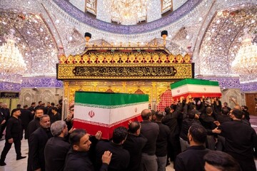 تجلیل آیت‌الله اعرافی از حماسه عظیم عراقی ها در تشییع پیکر امام شهید