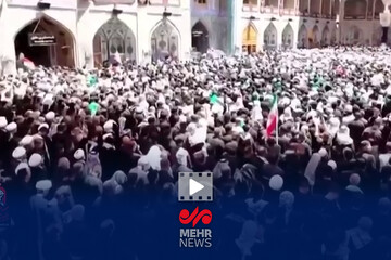 Irak'ta düzenlenen cenaze töreni havadan görüntülendi