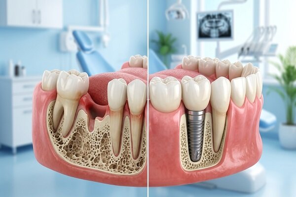 چرا متخصصان توصیه می‌کنند جای خالی دندان را هرچه زودتر ایمپلنت کنیم؟