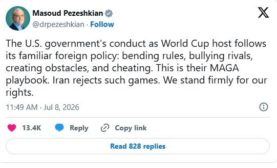 US bullying at World Cup mirrors Washington's foreign policy