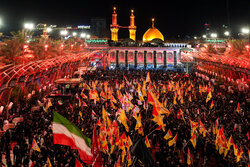 Funeral procession for martyred Leader observed in Karbala
