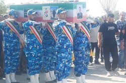 پیکر شهید معینی در بوشهر تشییع شد