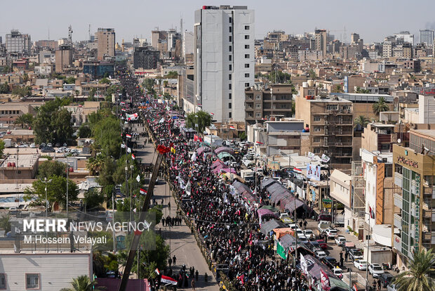 کربلا در آستانه تشییع پیکر رهبر شهید انقلاب