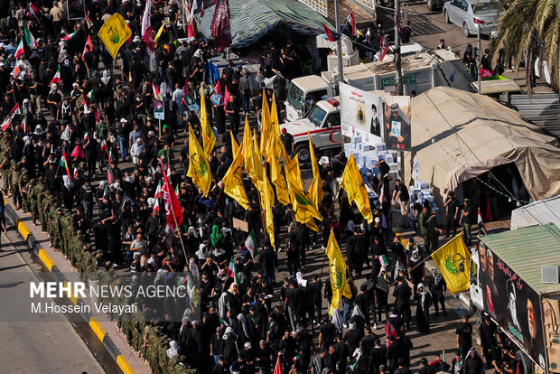 کربلا در آستانه تشییع پیکر رهبر شهید انقلاب