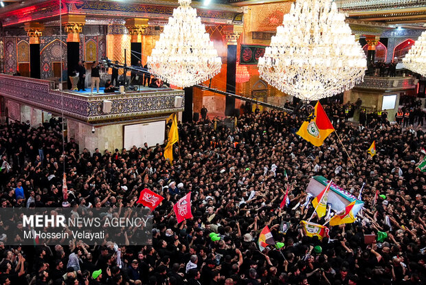 Funeral procession of martyred Leader in Karbala
