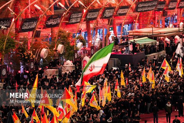 Funeral procession of martyred Leader in Karbala
