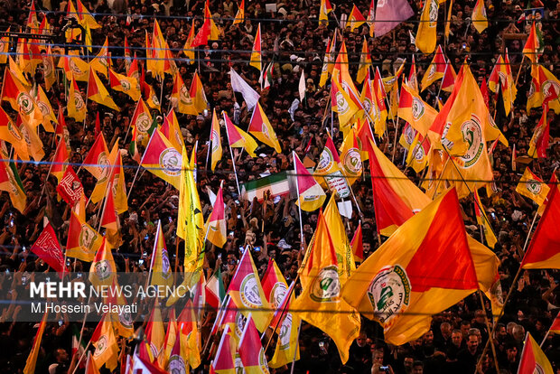 Funeral procession of martyred Leader in Karbala
