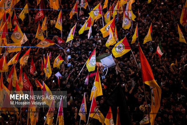 Funeral procession of martyred Leader in Karbala
